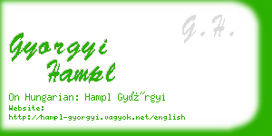 gyorgyi hampl business card